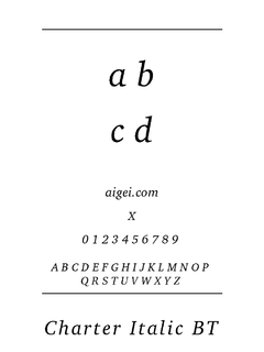 沙特里字体（CHARTRI.TTF）下载｜设计必备英文字体资源
