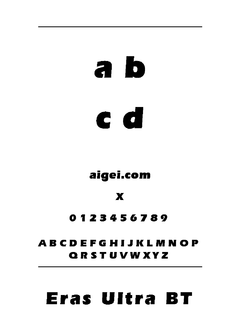 ERASU（字体）下载｜平面设计资源字体合集