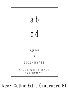 NEWGOTXC 字体下载｜平面设计应用
