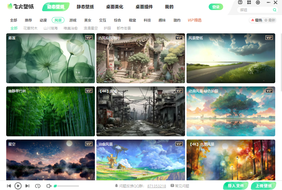 《飞火动态壁纸桌面端2.3.7.0》软件免费下载|主题美化·2.3.7.0  第2张