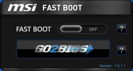 《MSI Fast Boot最新版》软件免费下载|网络工具·v1.0.1.15  第2张