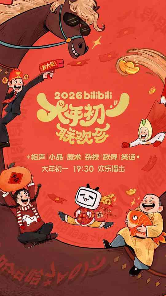 《2026bilibili大年初一联欢会》全集免费高清综艺无广告在线播放|喜剧,真人秀·中国大陆·2026  第1张